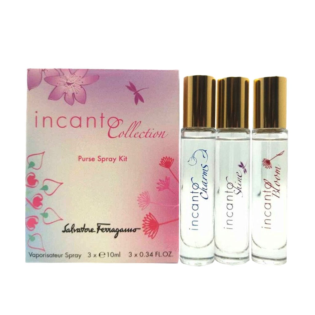 Парфумований набір жіночий Salvatore Ferragamo (Incanto Charms, 10 мл + Incanto Shine, 10 мл + Incanto Bloom, 10 мл)